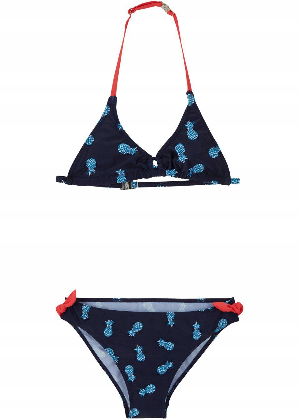 Detské plavky - Bonprix dva -kus outfit. 164 Navy modrá, modrá, ružová