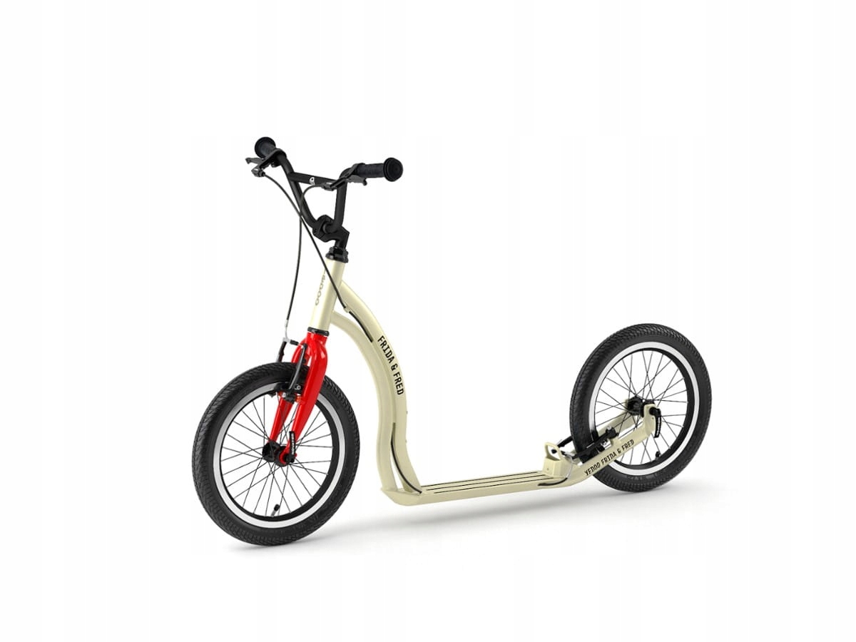 Yedoo Scooter Alu Frida & Fred - krémová červená