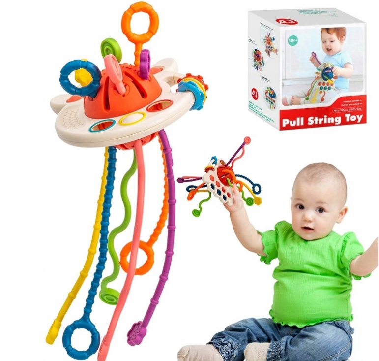 Senzorická hračka - Zmyslová hračka Montessori Baby Teether