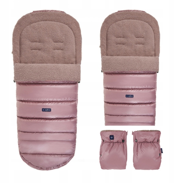 Spacák Zaffiro + Zaffiro Two -kus 2in1 Muffs for Lama Blush kočíka