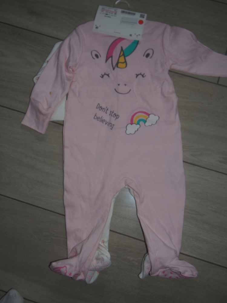 Dojčensky overal - PAJACKEK ZARA 74 biela, ružová