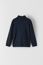 Detský sveter - Zara 152 Navy modrý sveter
