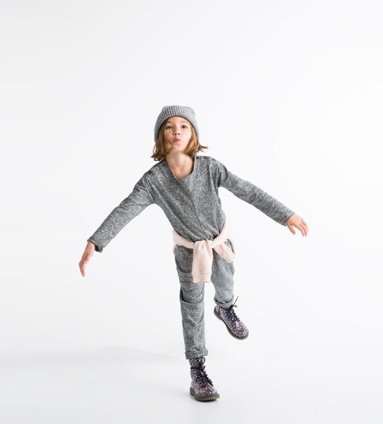 Detská kombinéza - Letný oblek Zara 128 Gray