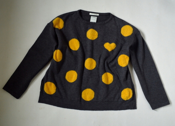 Detský sveter - Zara 134 Gray, viacsekorovaný, žltý sveter