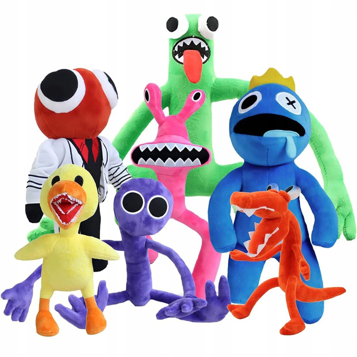 Rozprávkový plyšák - SET 7 X RAINBOW FRIENDS MASKOT SET