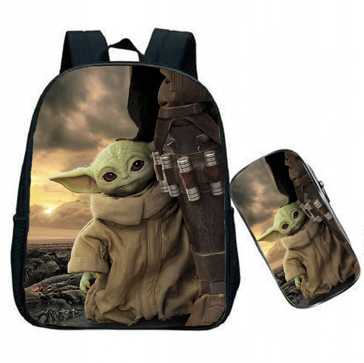 Predškolský batoh - Baby Yoda Star Wars Set Batoh Cencil Case set