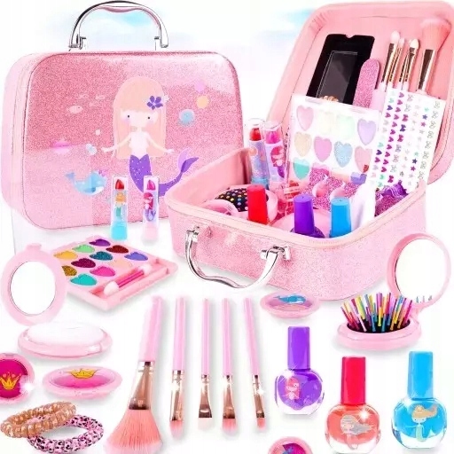 Detský make up - MALIARSKA SADA PRE DETI, KRABIČKA, DARČEK GLITTROVÁ MRAVNÁ VÍLA, DARČEK DO KÚPEĽOV