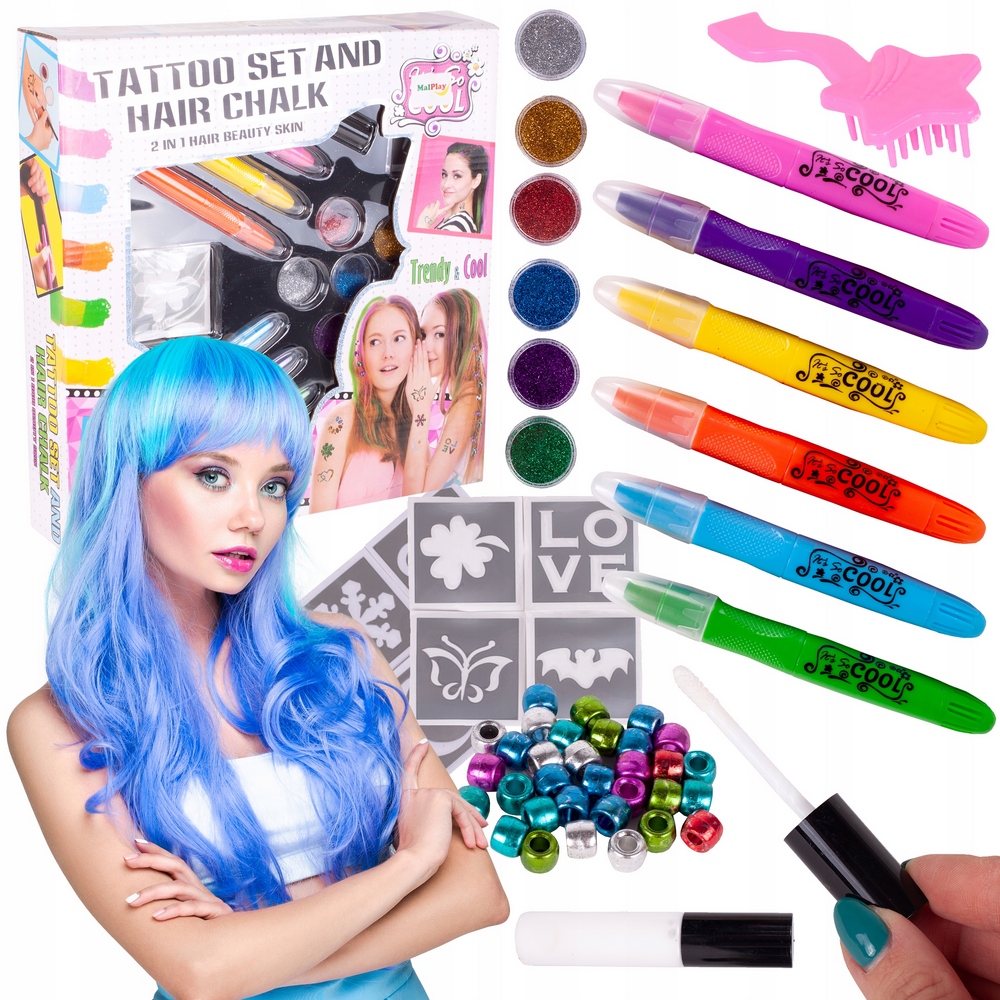 Tattoo and Hair Painting Kit 2in1 korálky