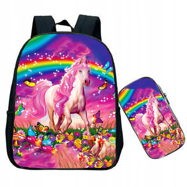 Predškolský batoh - Nastavte súpravu Case Unicorn Konik 3D batoh