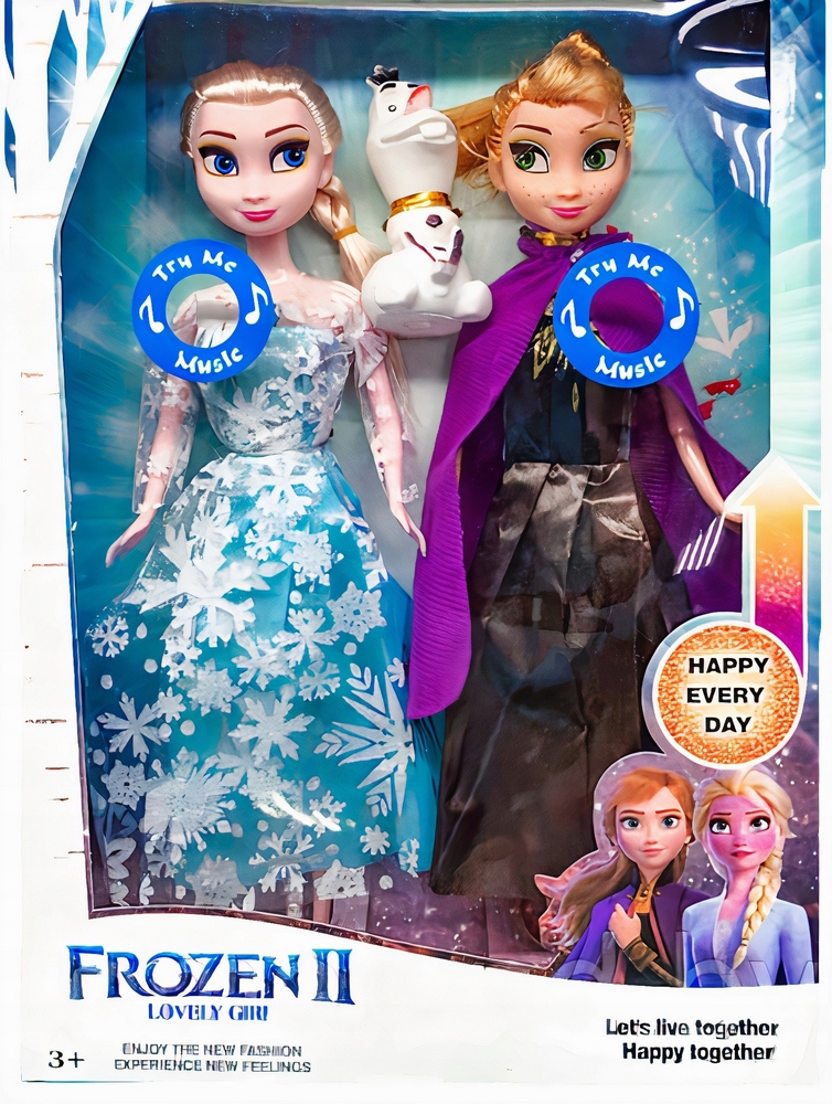 Bábika Frozen - Elsa Doll Kit a Anna Singing Singing