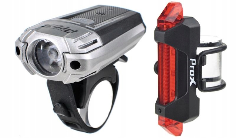 SÚPRAVA LAMPY BICYKEL 300lm + 5LED ProX URSA cree USB