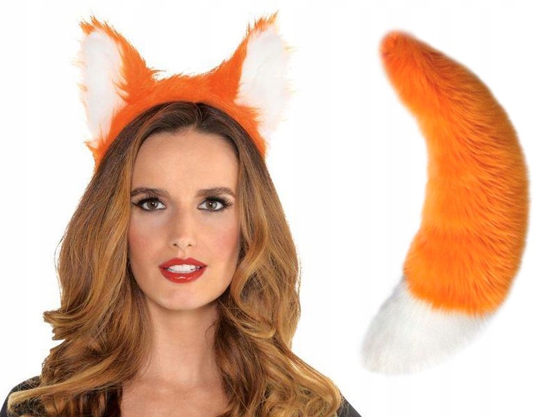 Kostým pre dievča - Nastavte FOX čelenku a zábavu z chvosta