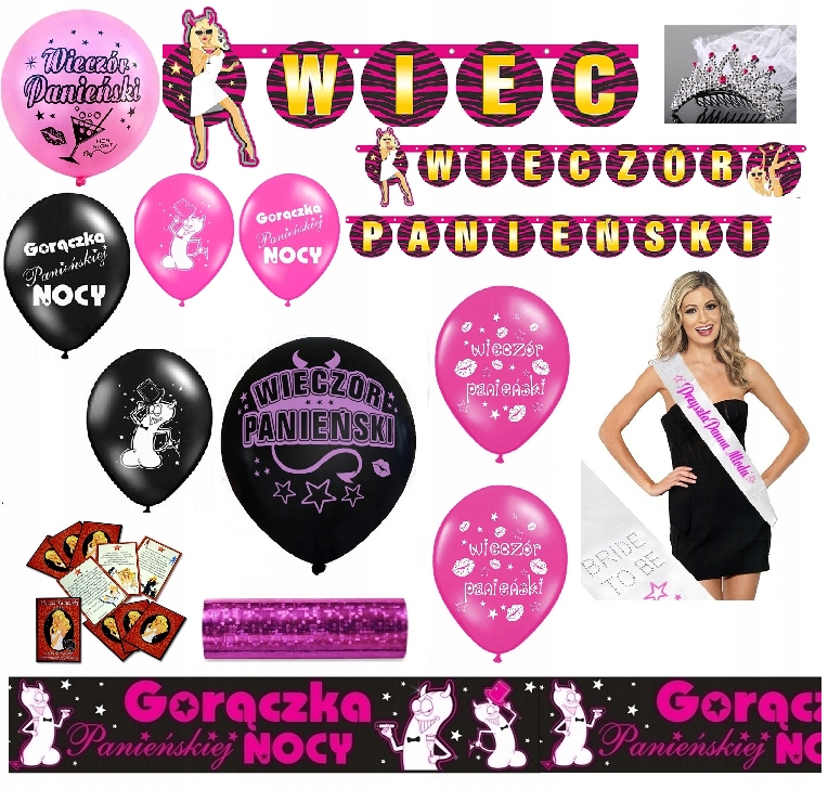 Kostým, maska - Bachelorette Party Set Bride, aby bola ružovým zlatom