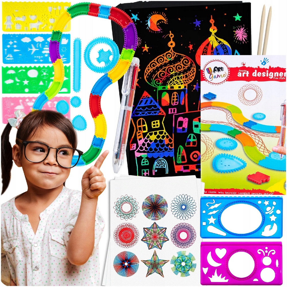 Kreatívna sada - Art Set na kreslenie spirograf Tor