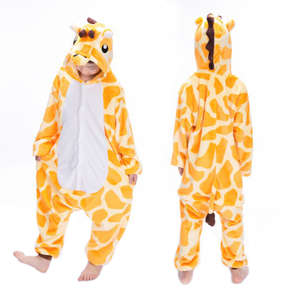 Pyžamo, župán - Onesie (kombinézy) Luno Veľkosť 122 hnedá, oranžová, žltá