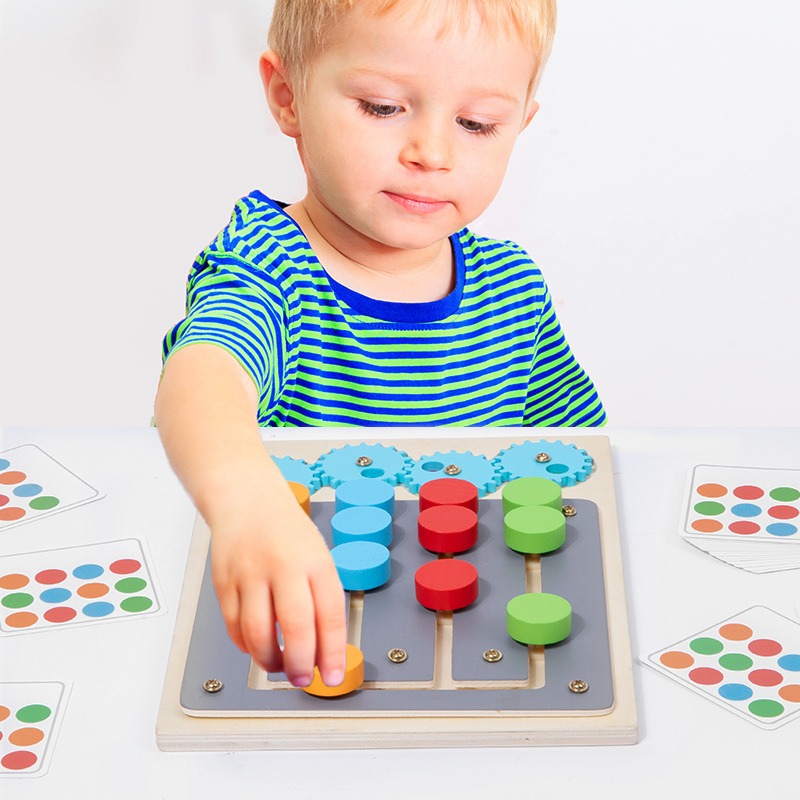 Logická hra - Drevené vzdelávacie hračky Montessori