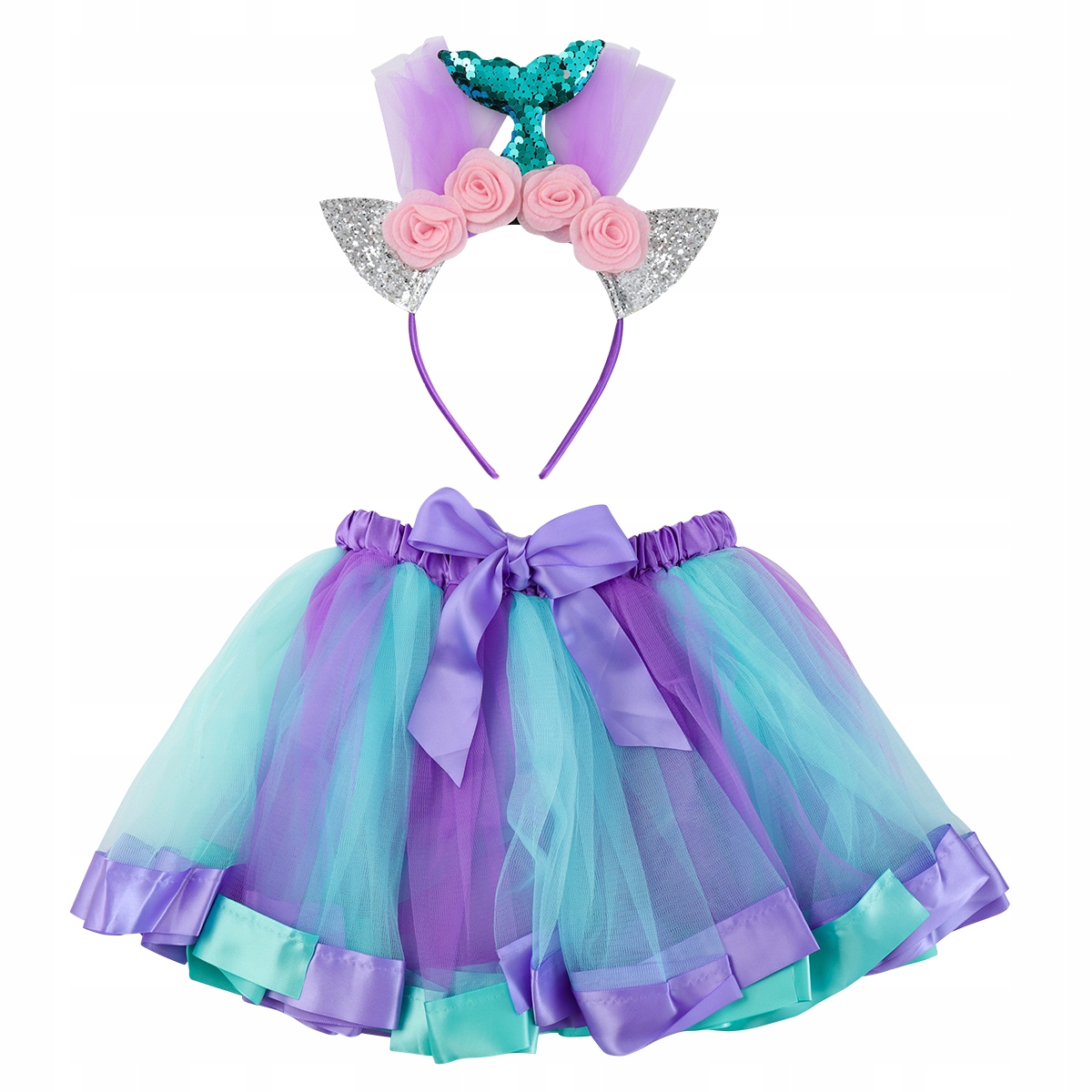 Fenenal Tulle Tutu sukňa morská panna čelenka krásna
