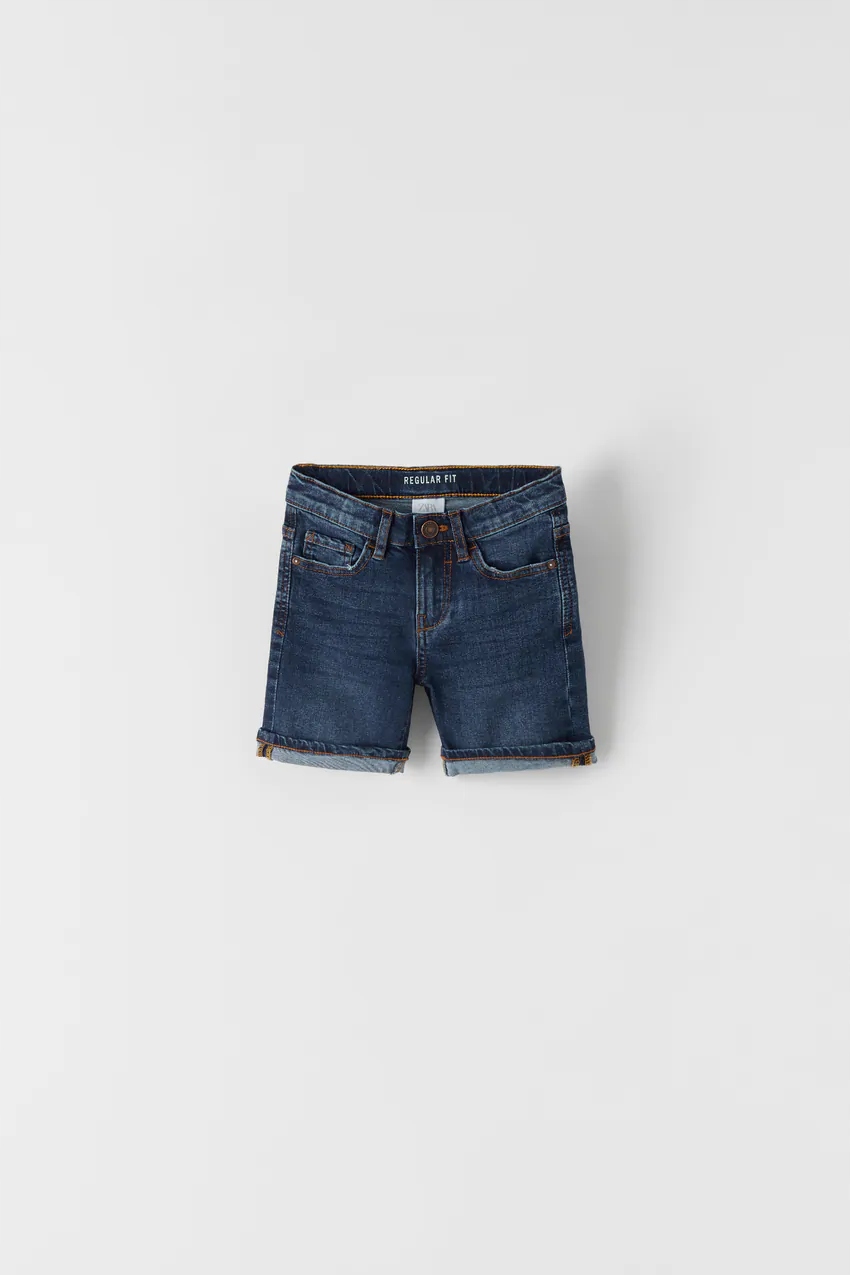 Detská košeľa - Kraťasy Zara 152 Navy modrá