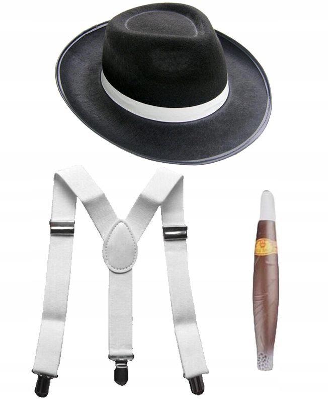 Kostým, maska - 20 rokov Gangster Set