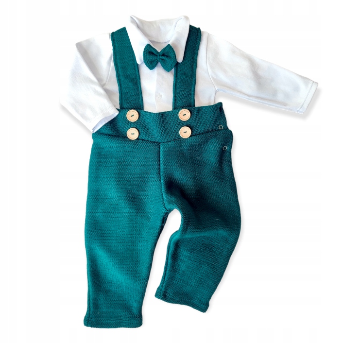 Detský komplet - Baby Set Mariposa 86 White, Green 3 PCS.