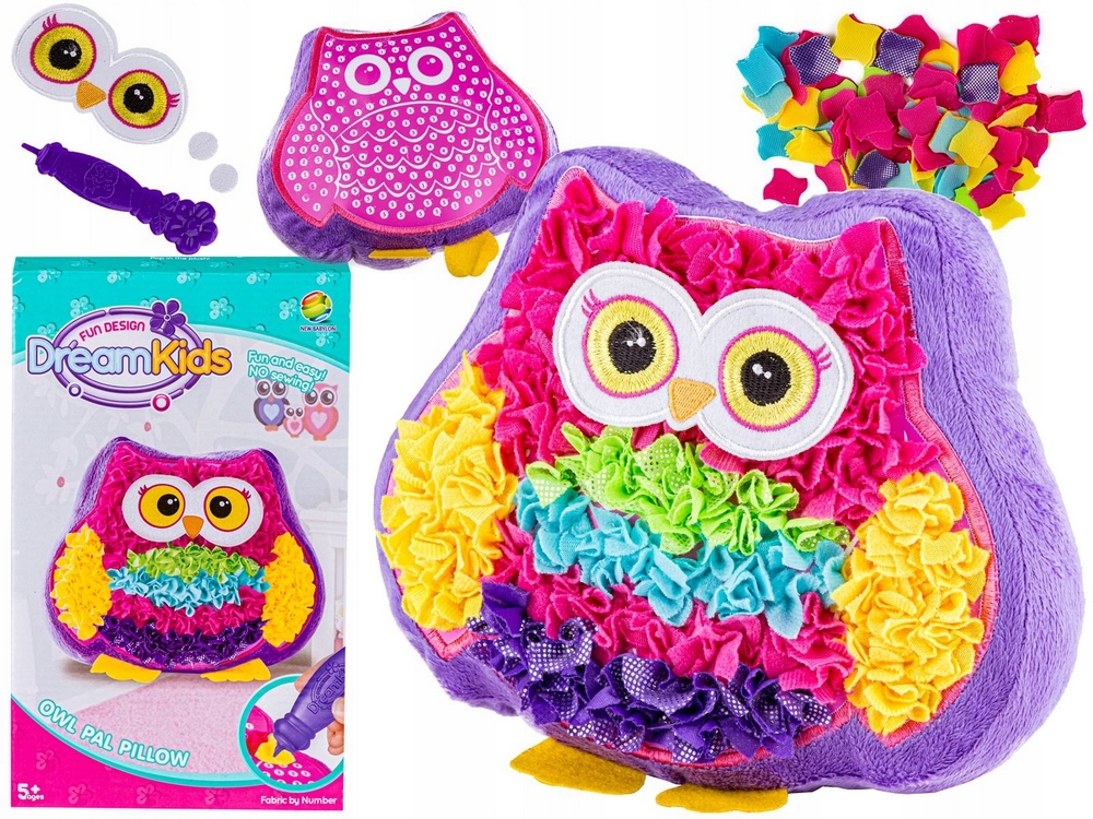 Kreatívna sada - Kreatívna vyšívacia súprava Plyšový maskot na šitie DIY SOVY