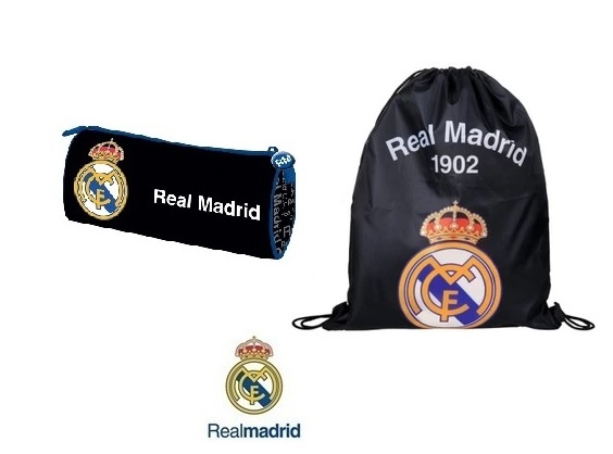 Školský peračník - Nastavte trubicu v prípade ceruzky Real Madrid, taška 850 čierna