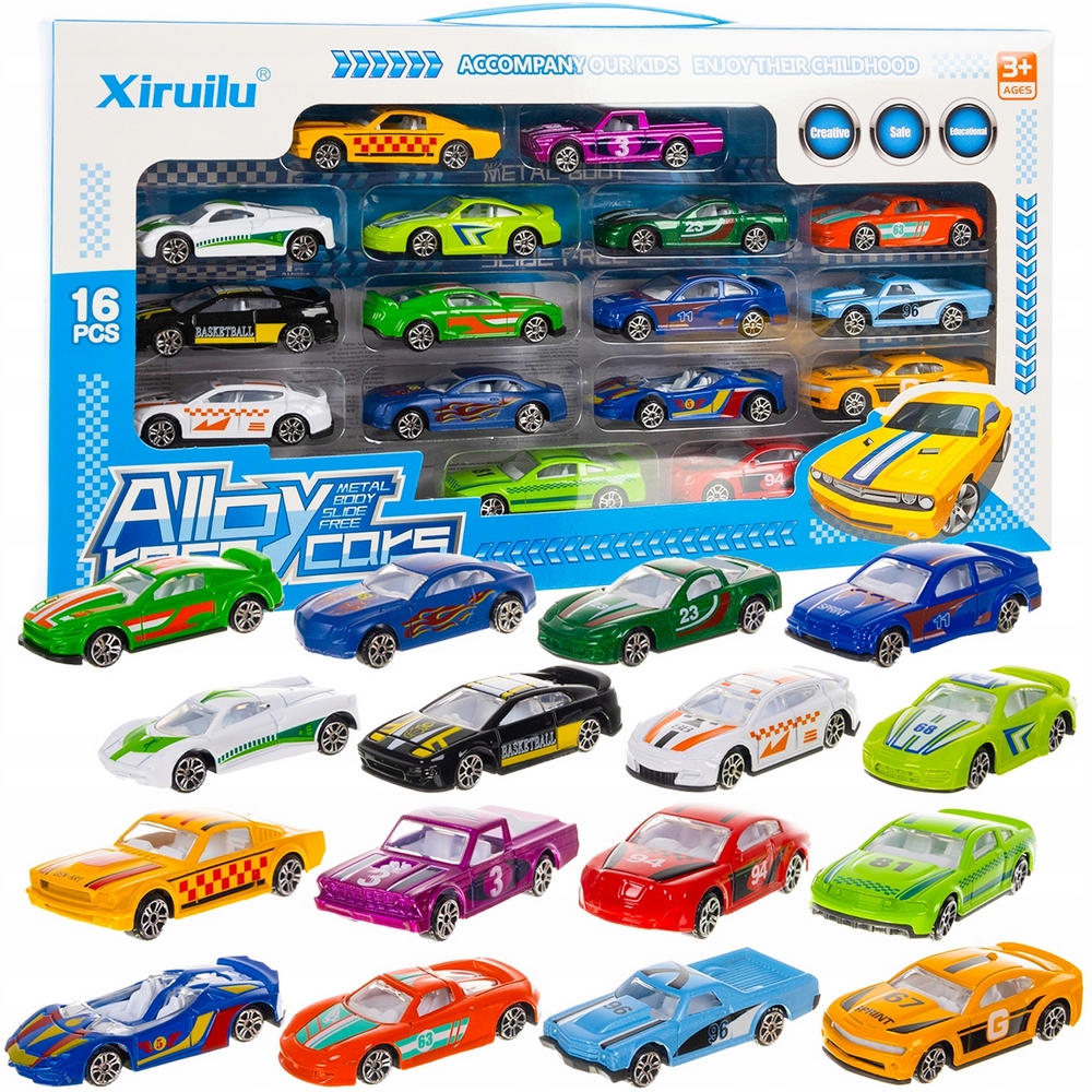 Set Resort Set Metal Cars 16 PCS