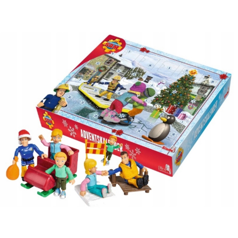 Rozpravkové auto - Hasič set Sam figuríny advent kalendár 40 prvkov