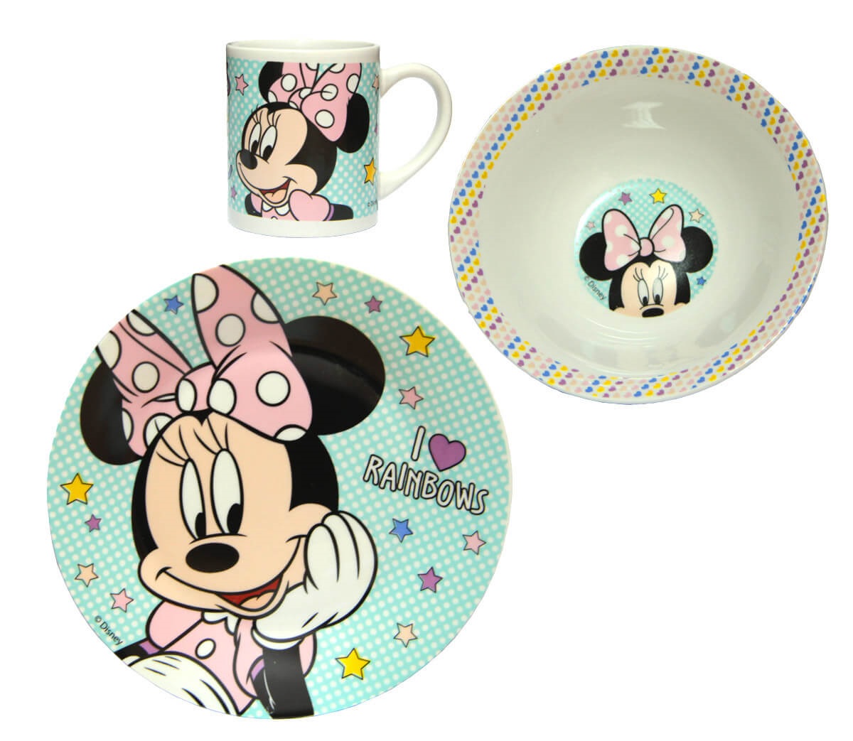 Súprava keramického riadu Minnie Mouse