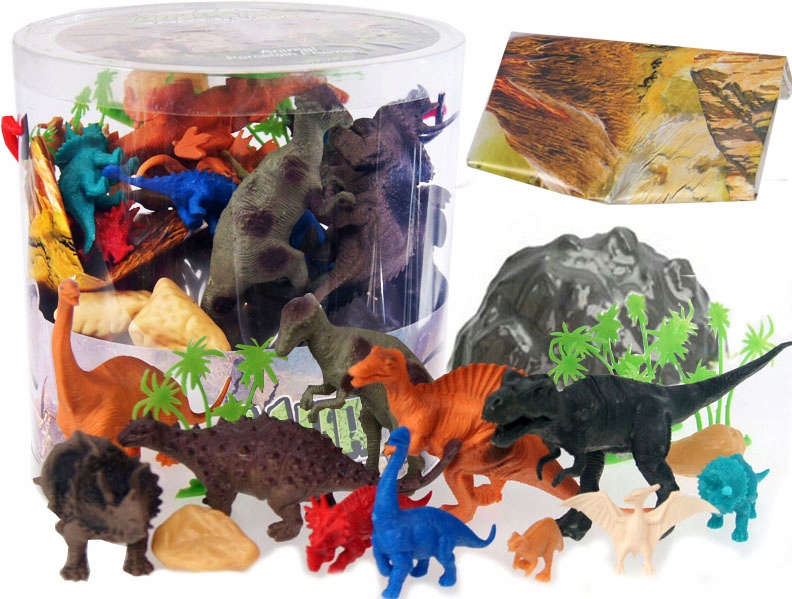 Sada dinosaurov v kufri vajíčku dinosaura