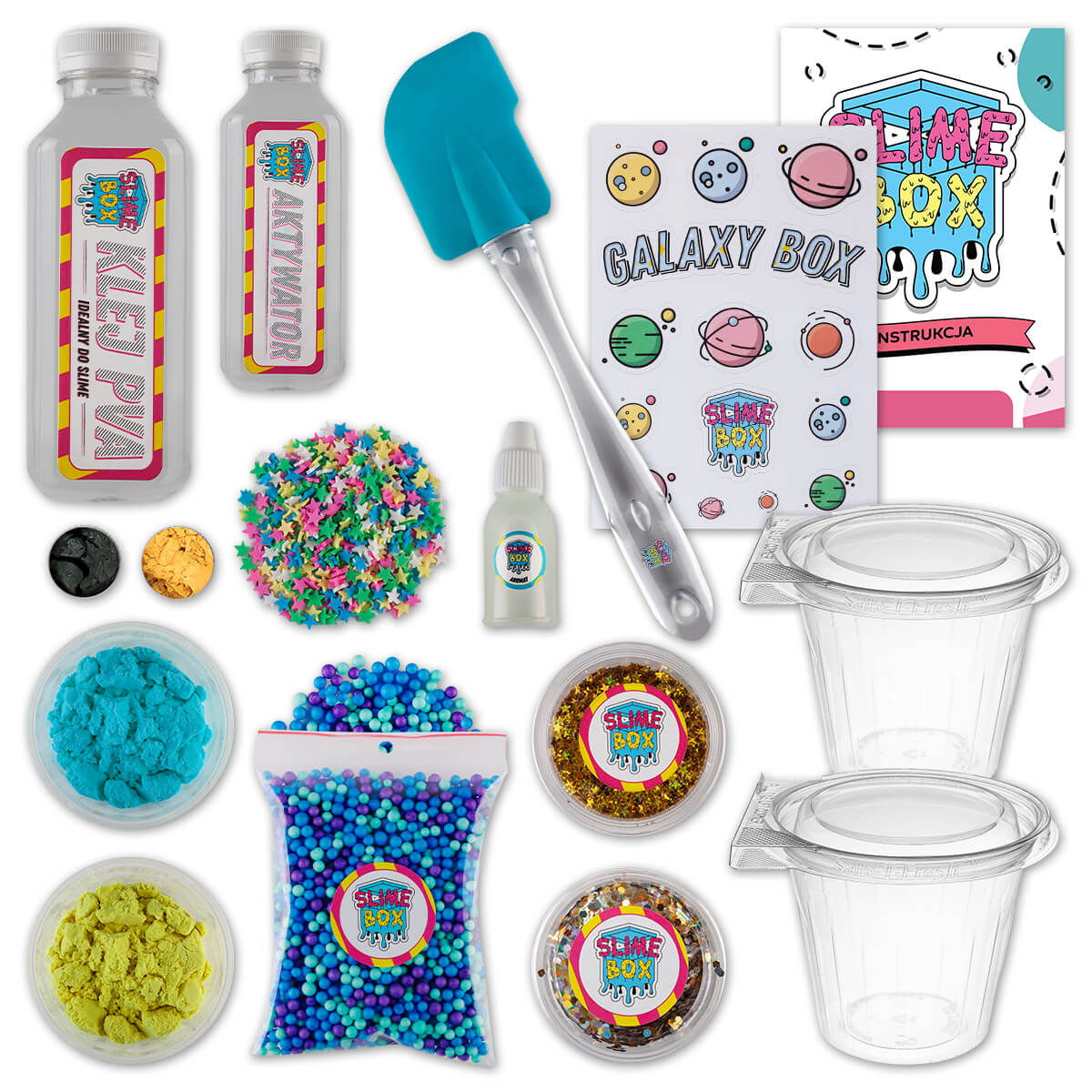 Modelovacia hmota - Slime galaxia slimebox +nálepky