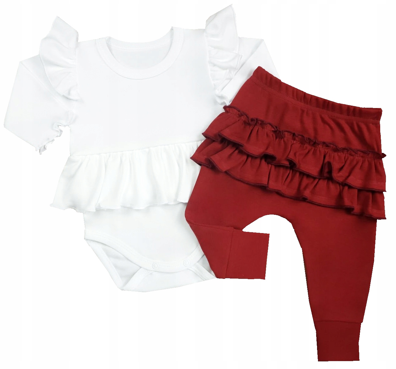 Detský komplet - Baby Set Dartomik 98 Red, ECRU 2 ks.