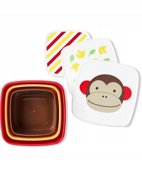 Detský desiatový box, fľaša - Sada krabíc Zoo Monkey