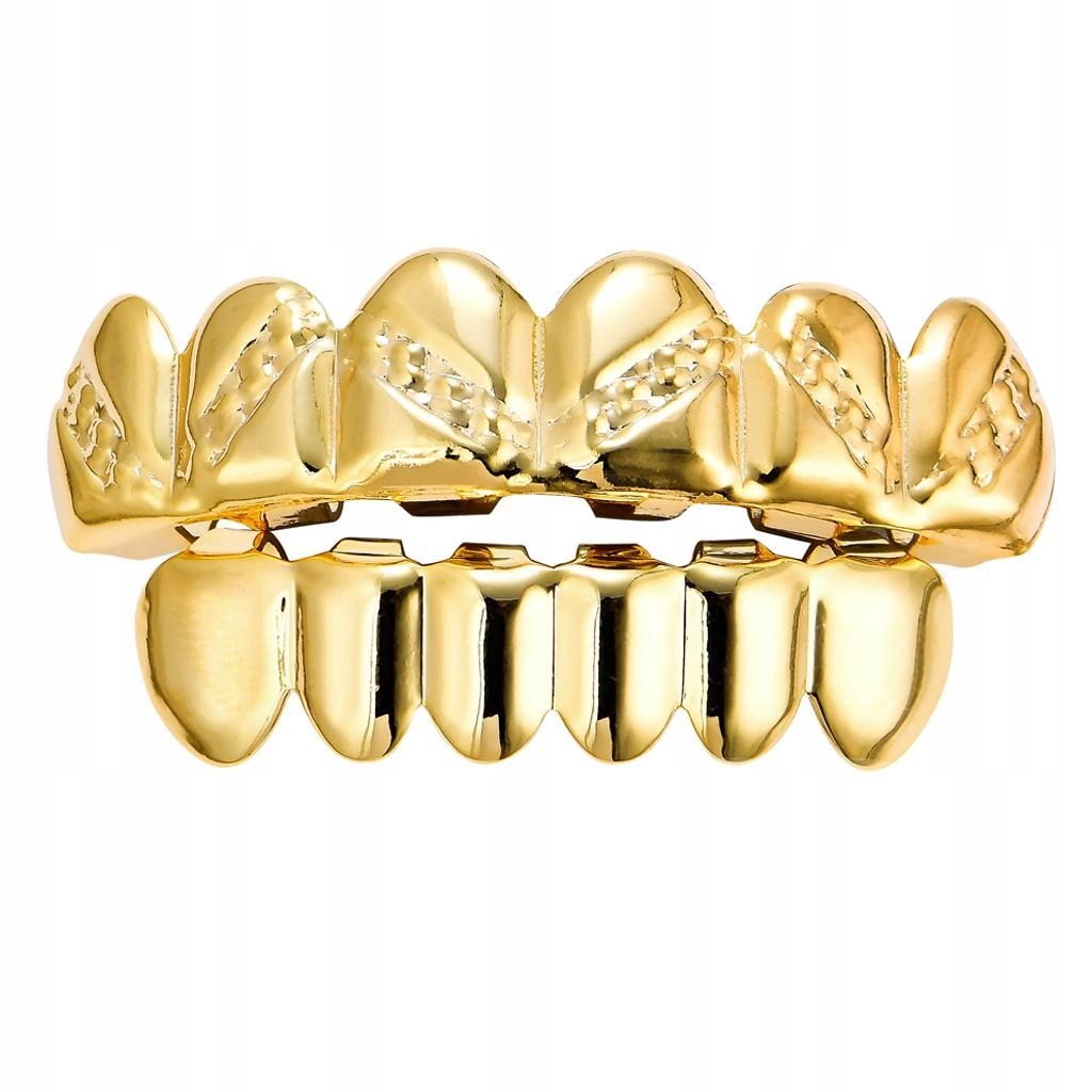 Zubové mriežky 18K Rapper Gold prekrytie zubov