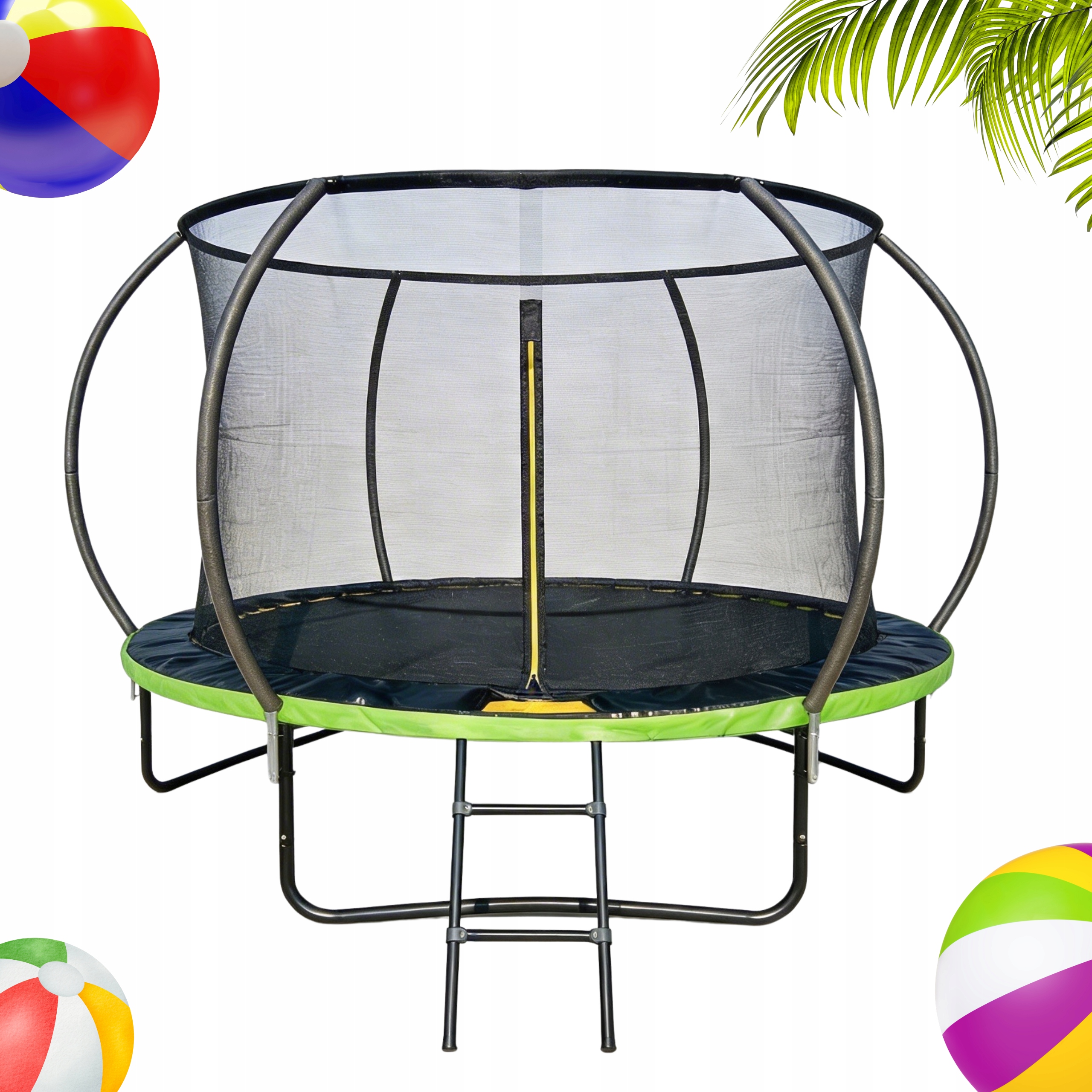 Záhradná trampolína pre deti 244 cm, bezpečnostná sieť na rebrík 8 stôp