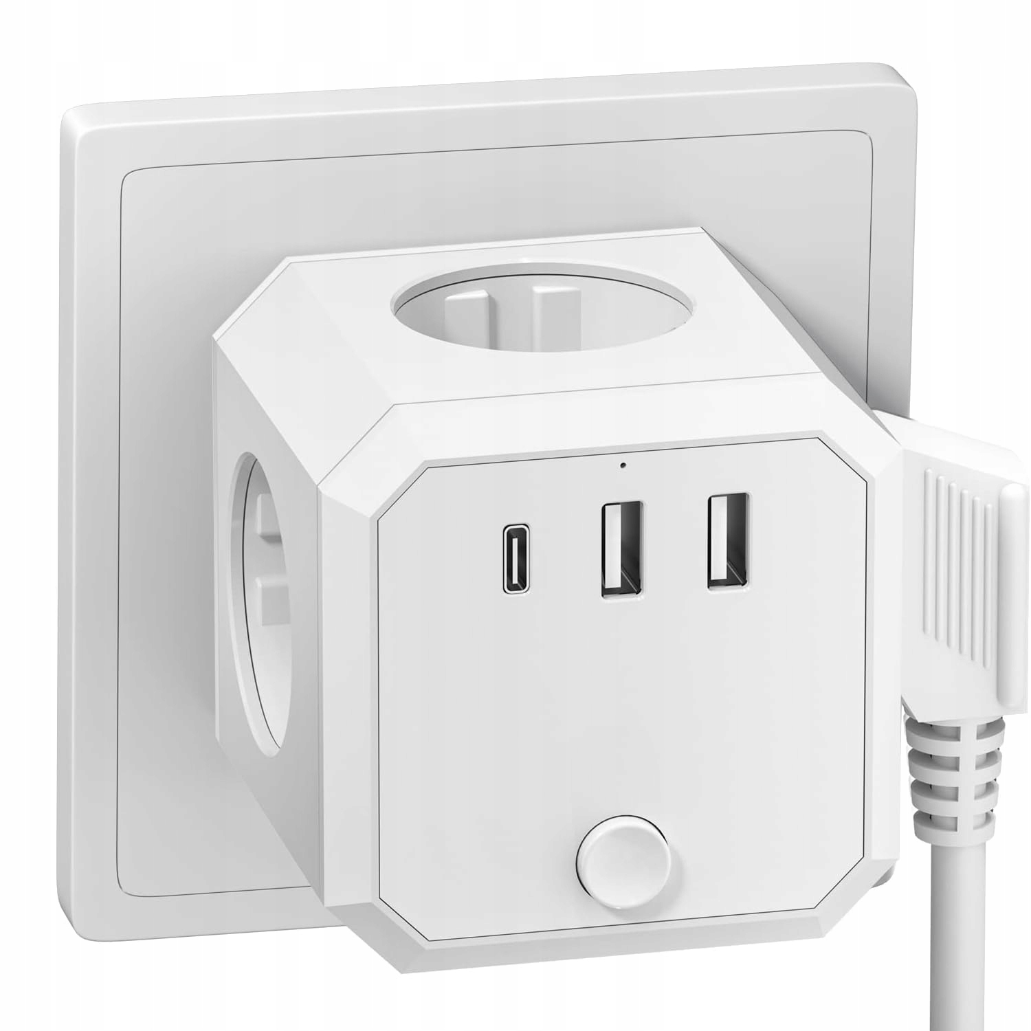 Zásuvkový rozbočovač USB Cube 7v1 4000W 16A