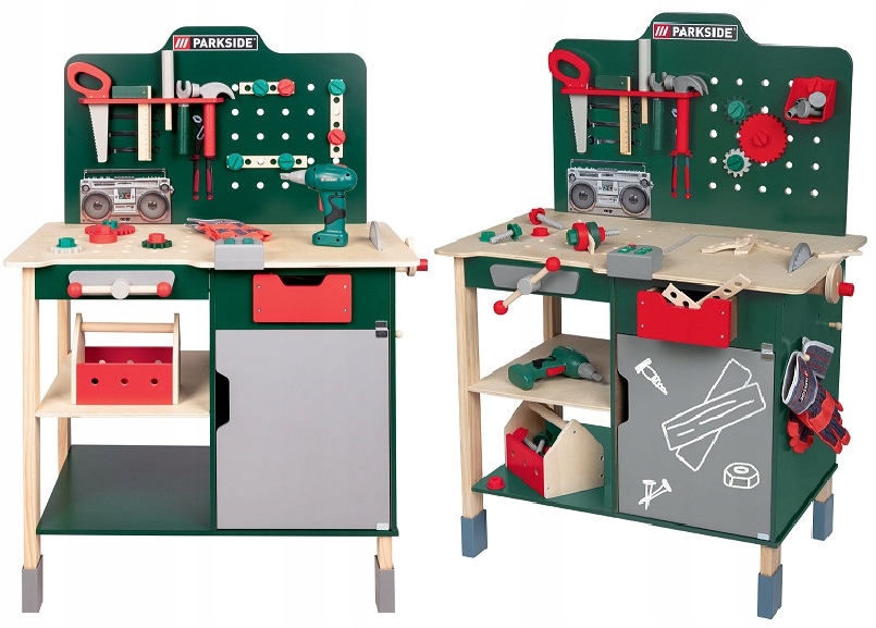 Playtive Wooden Workshop pre deti zvuk 138