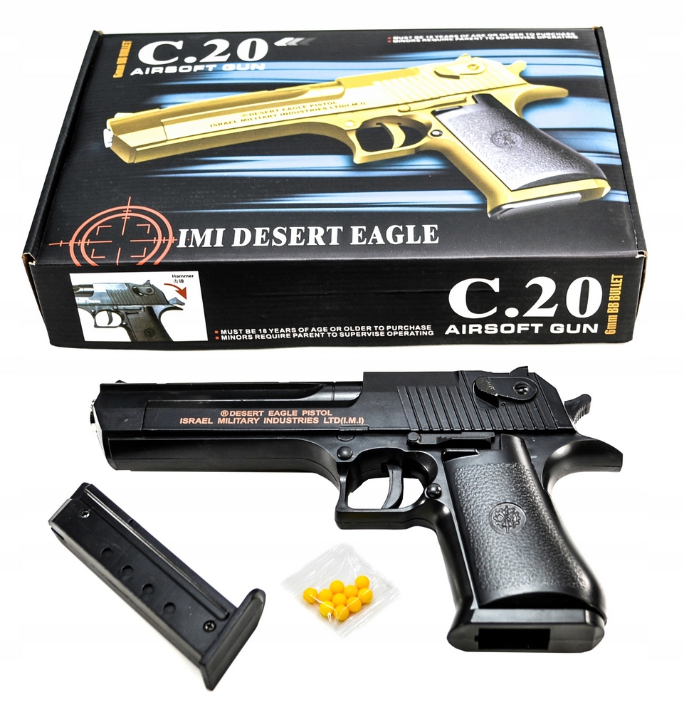 Kovová guľová pištoľ C.20 Desert Eagle 6 mm