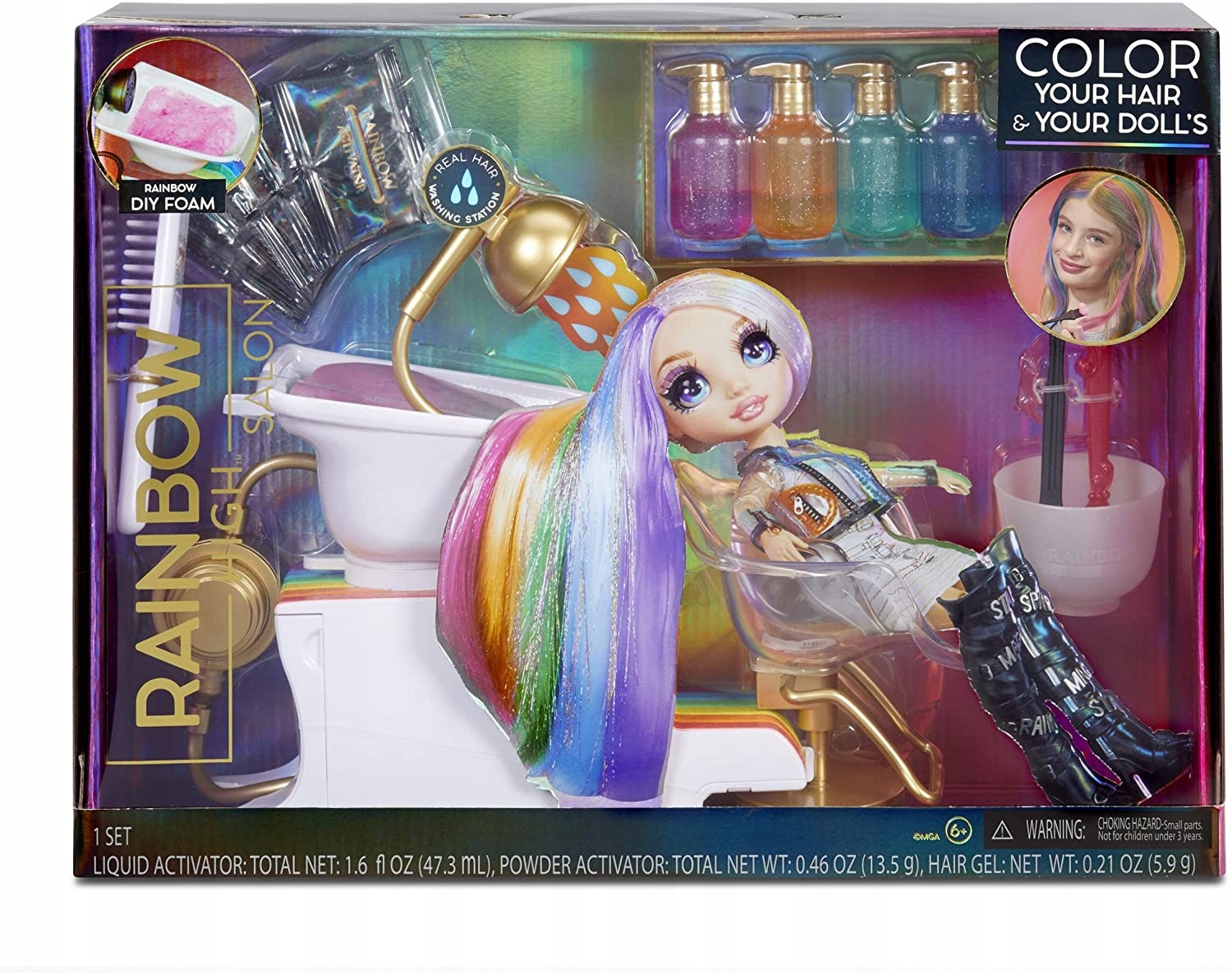 Salón dúhy High Hair 567448 pre bábiky