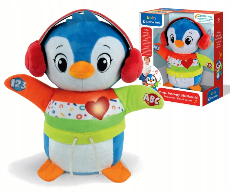 PINGU Dancing Edu Edukačná plyšová hračka CLEMENTONI