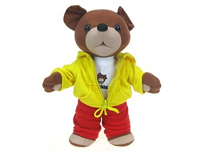 Mäkký medvedík medvedíka - 43 cm fleece žltá