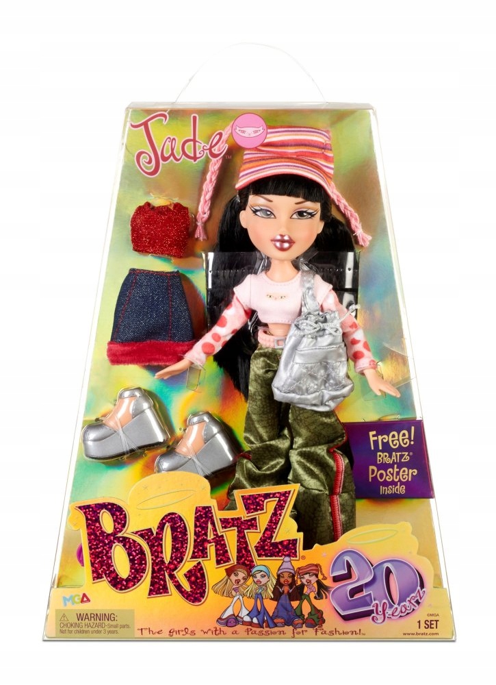 Bratz 20 -ročná bábika Jade 25 cm + príslušenstvo