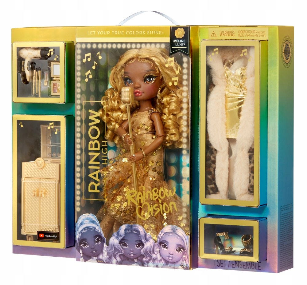 Meline Luxe Vision Fashion Rainbow High +AKC Doll