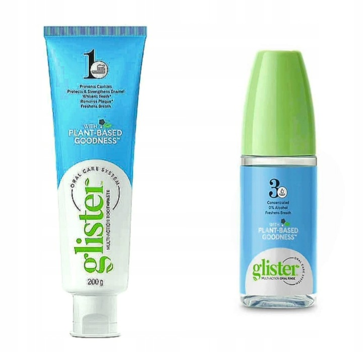 Zubná pasta Amway 150 ml + ústna voda Glister pod 100 ml