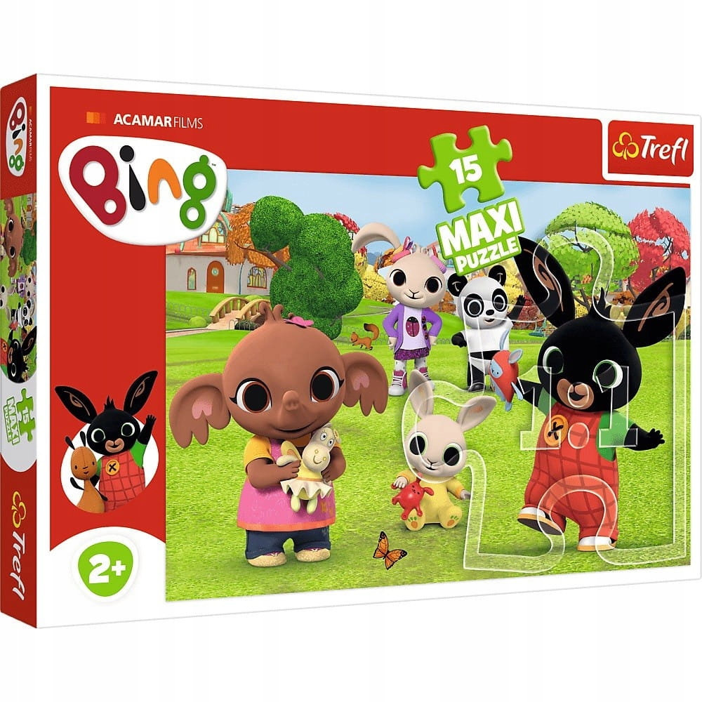 Trefl Puzzle 15 El. Maxi Bing s priateľmi 14335