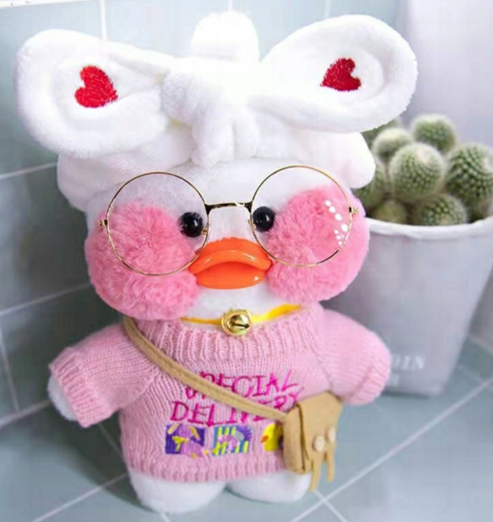 Pôvodná plyšová hračka Lalaffanfan kačica 30 cm