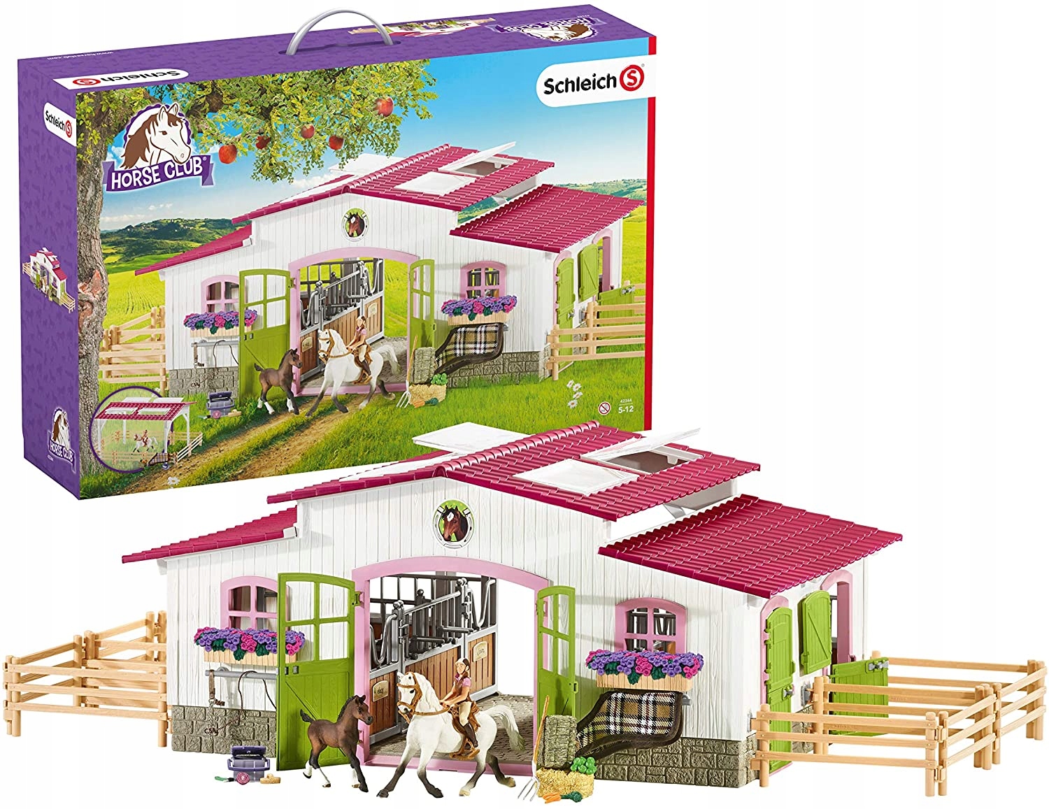 Schleich 42344 Stajnia Biały Pink Centrum Rides