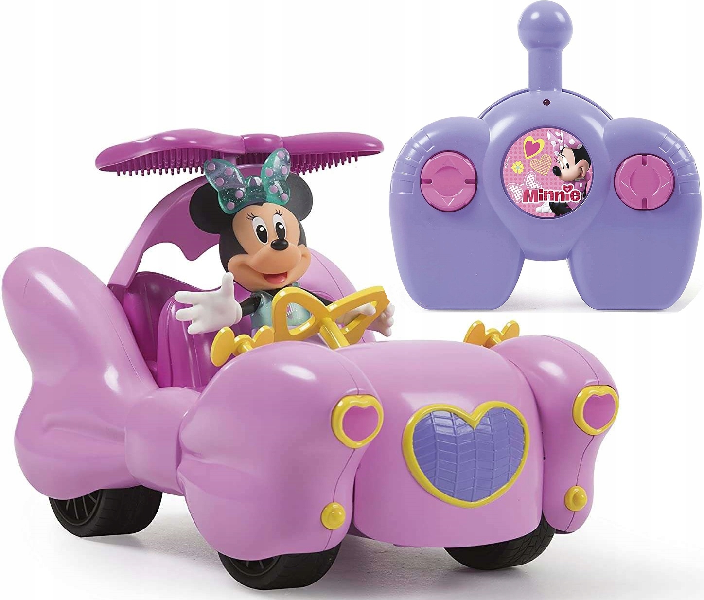 Minnie Mouse Auto kabiolet na diaľku ovládané ružovou farbou