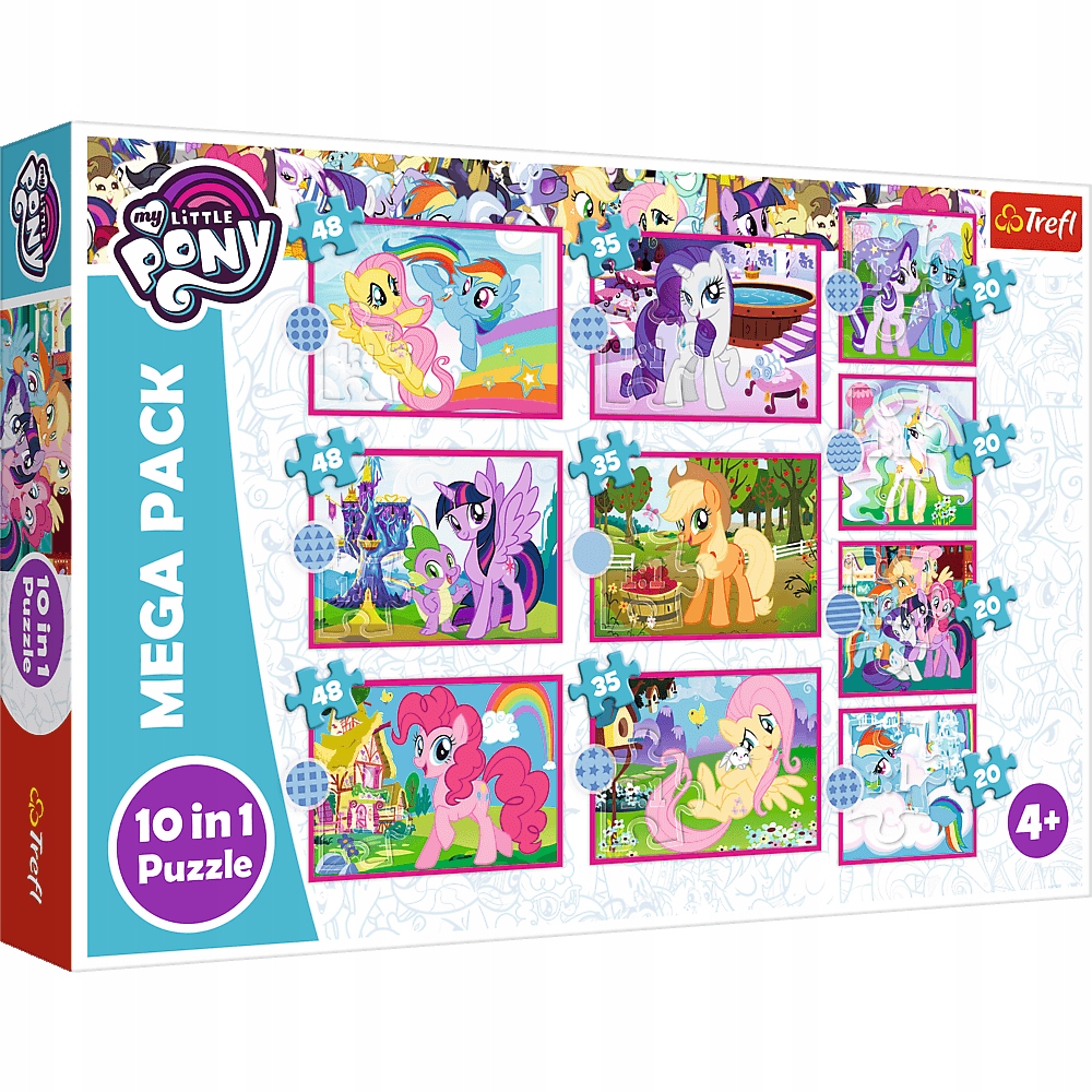 10 v 1 puzzle My Little Pony Ponies 10 hádanky