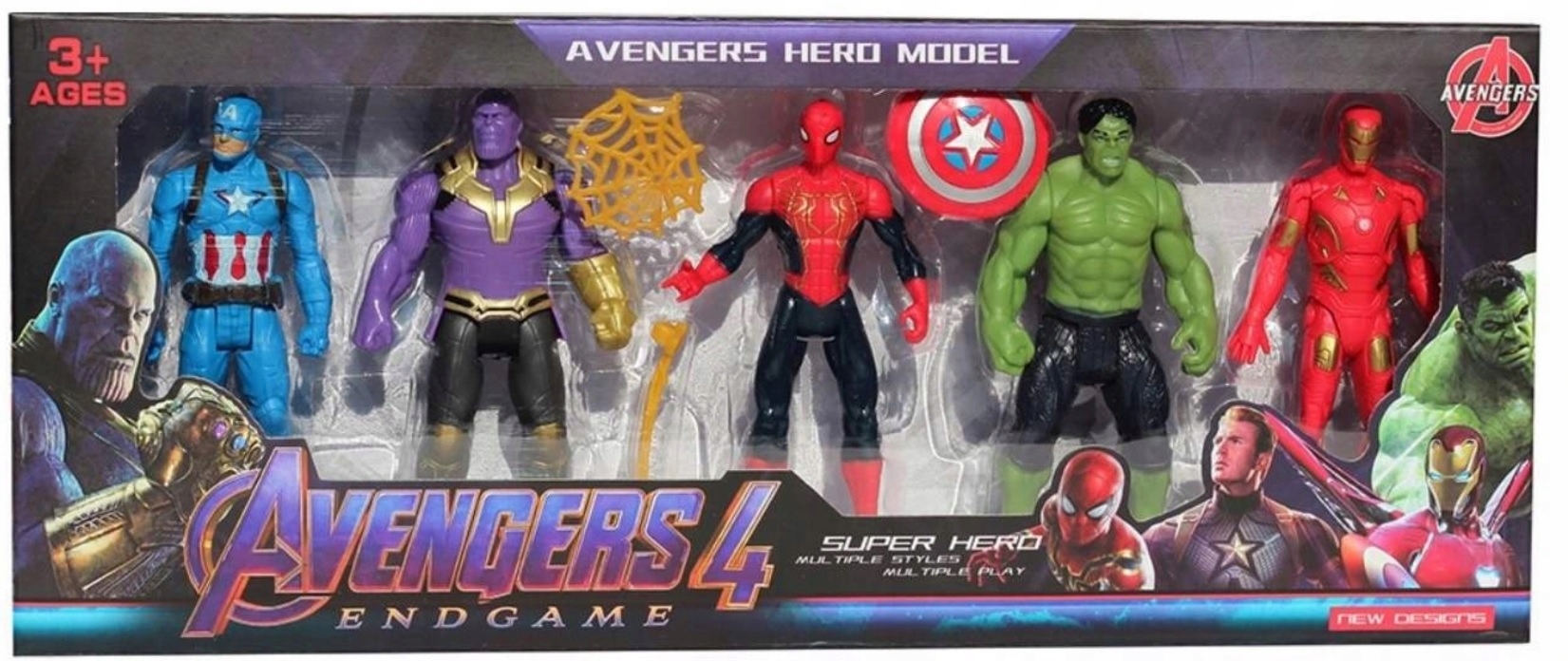 Figúrky Avengers Hulk Ironman Thanos Spiderman